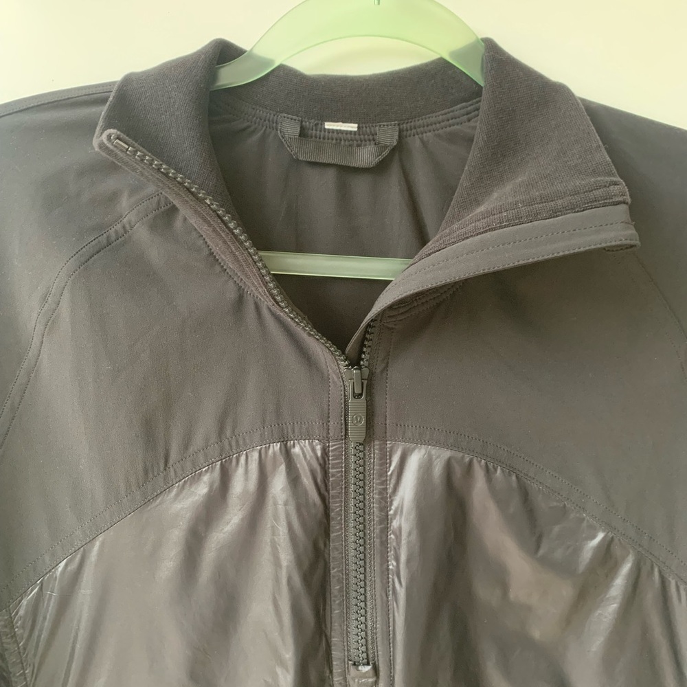 Lululemon All Roads Half 1/2 Zip Black Pullover Jacket Windbreaker Like New Sz 6 - Picture 5 of 13